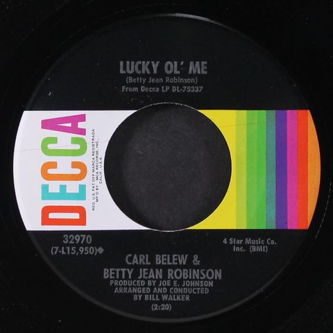 CARL BELEW & BETTY JEAN ROBINSON