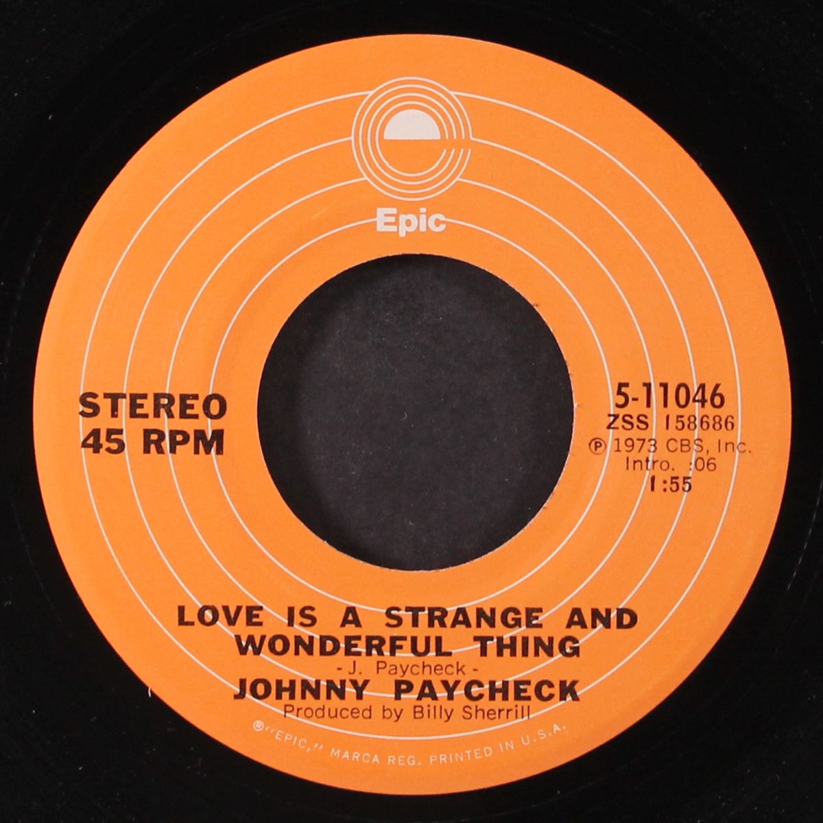 song and dance man / love is a strange and wonderful thing by JOHNNY PAYCHECK