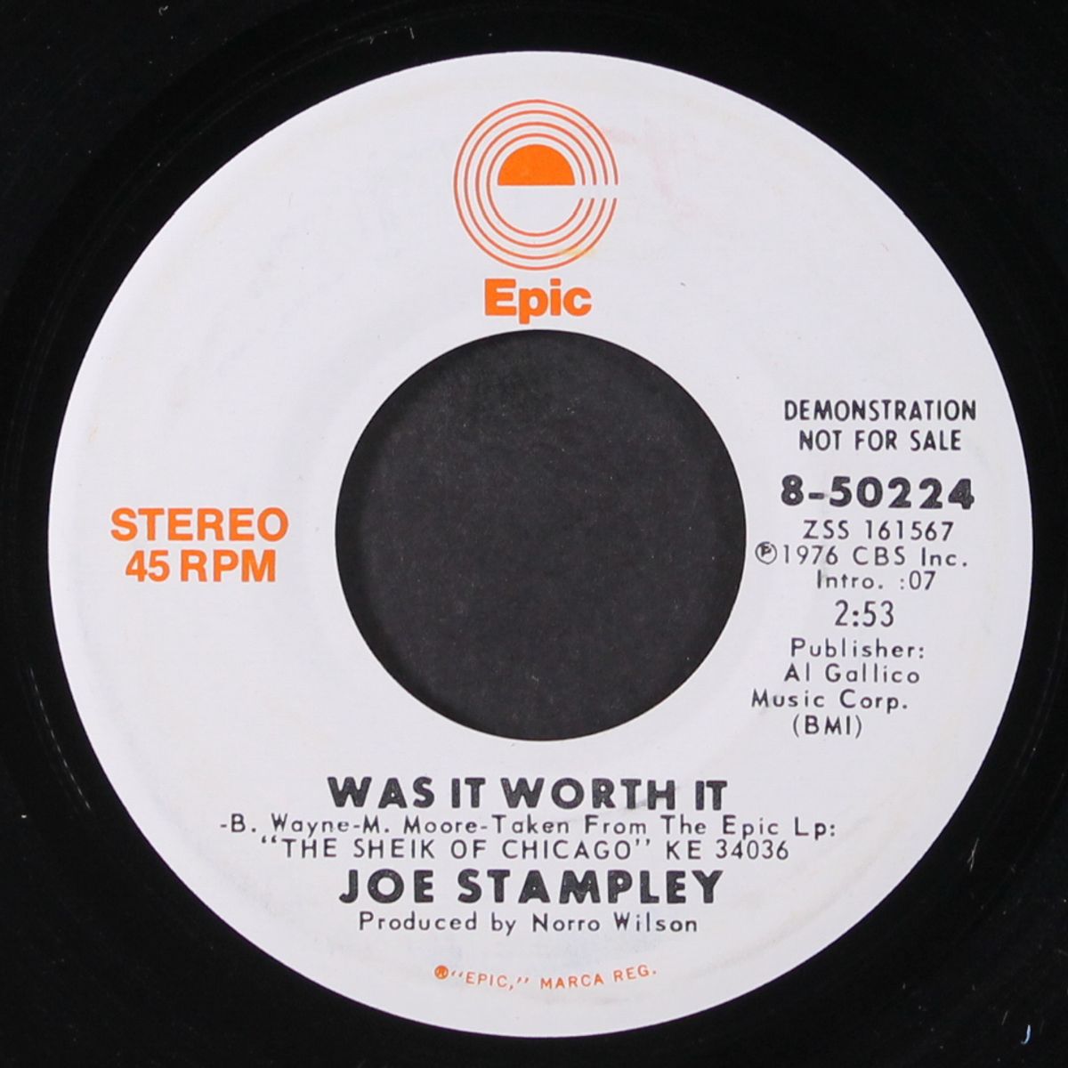 was it worth it / mono by JOE STAMPLEY