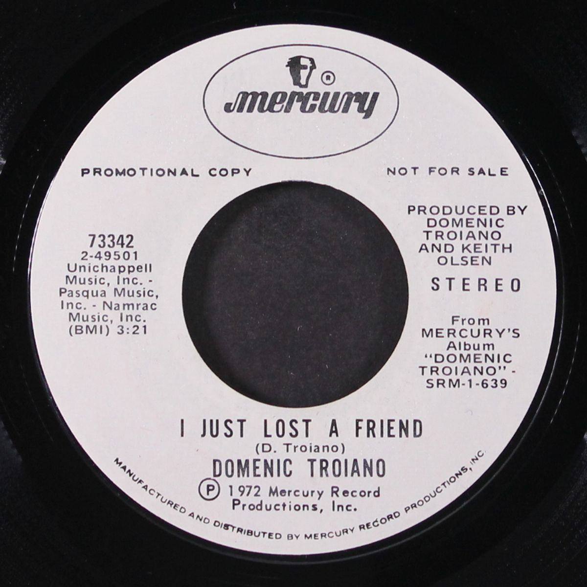 i just lost a friend / try by DOMENIC TROIANO