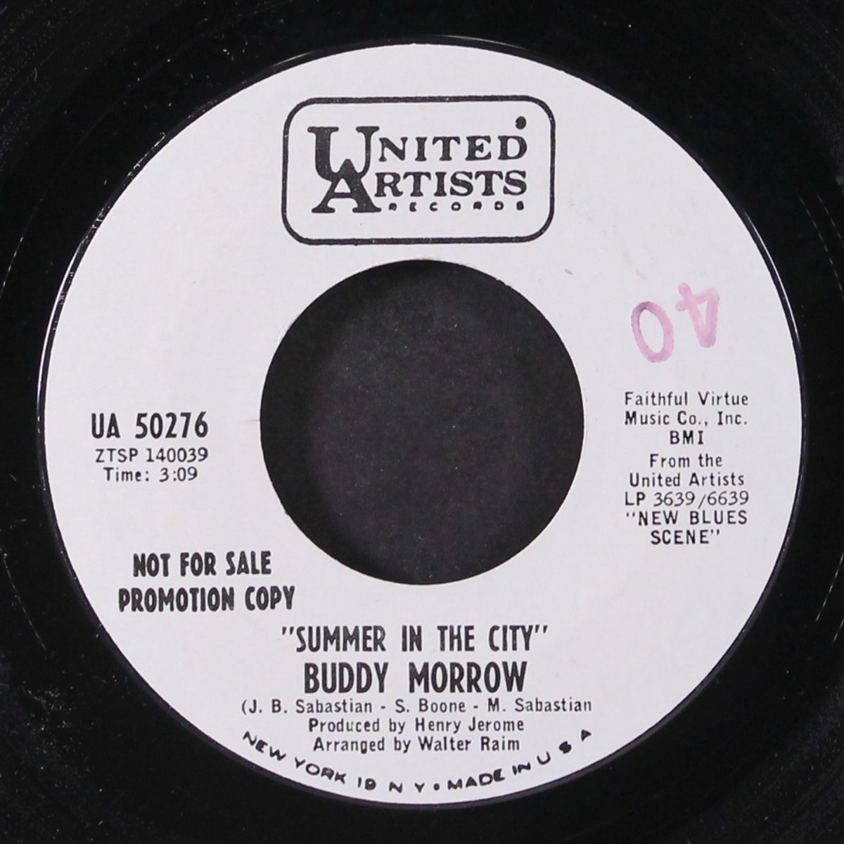 in the heat of the night / summer in the city by BUDDY MORROW