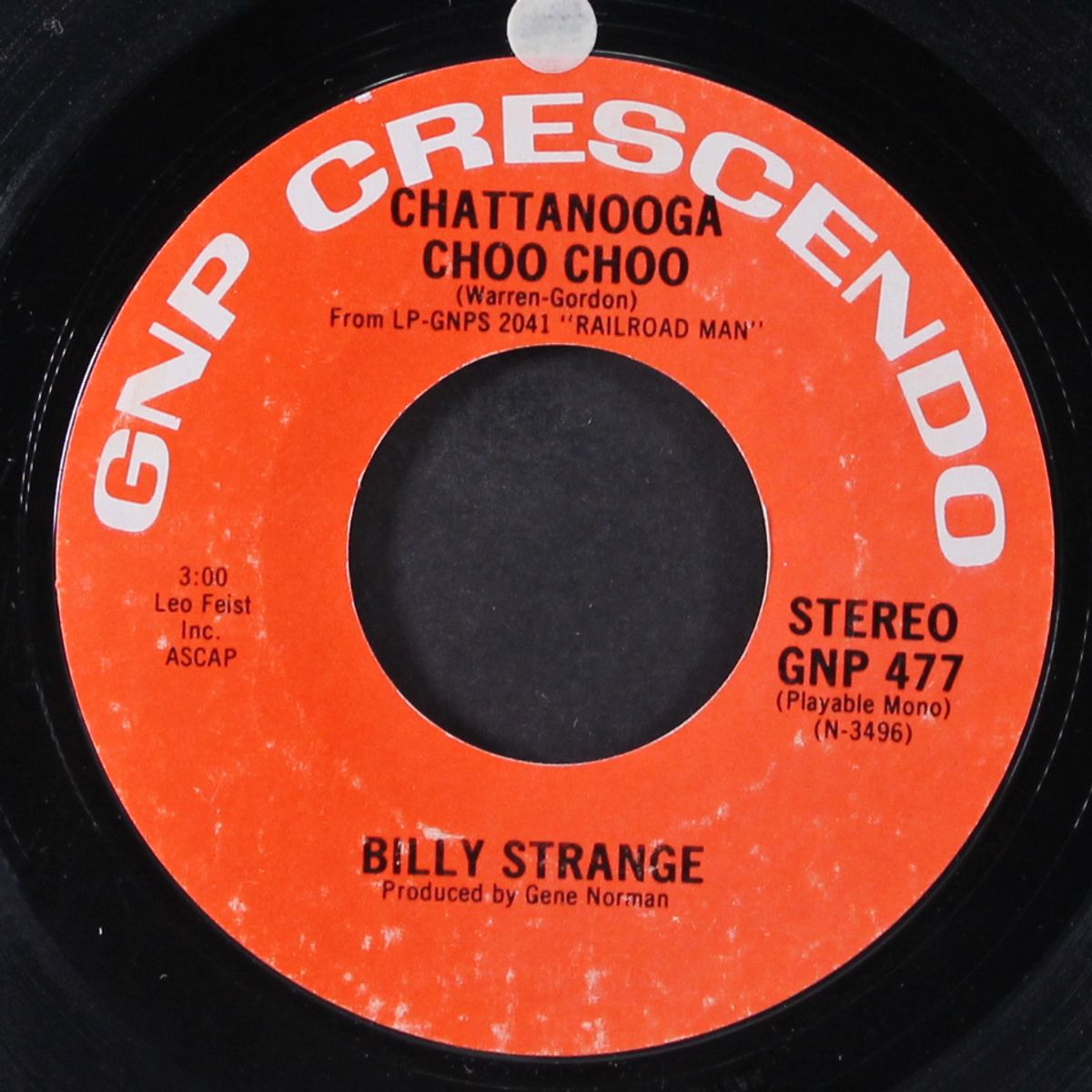 track - walkin' / chattanooga choo choo by BILLY STRANGE