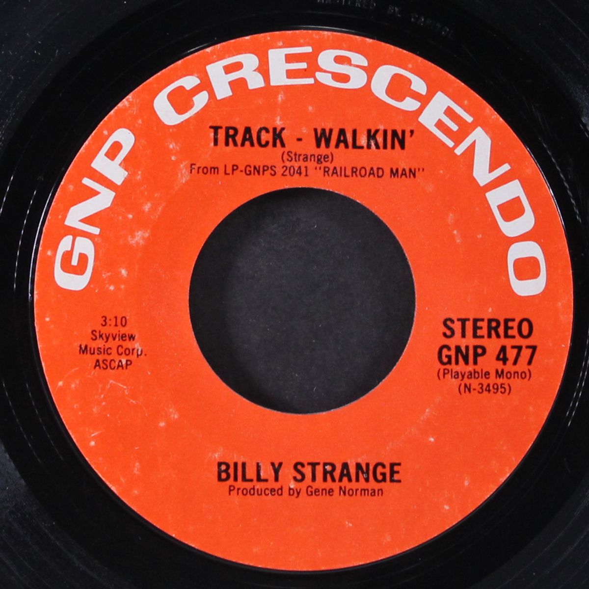 track - walkin' / chattanooga choo choo by BILLY STRANGE