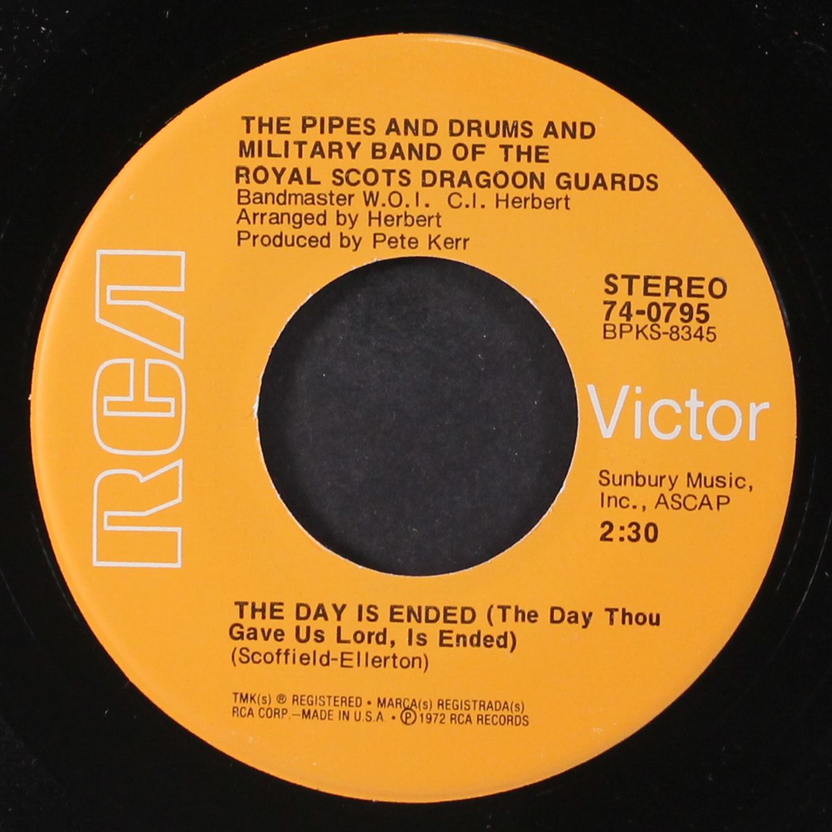 the day is ended / heyken's serenade by PIPES & DRUMS & MILITARY BAND OF ROYAL S