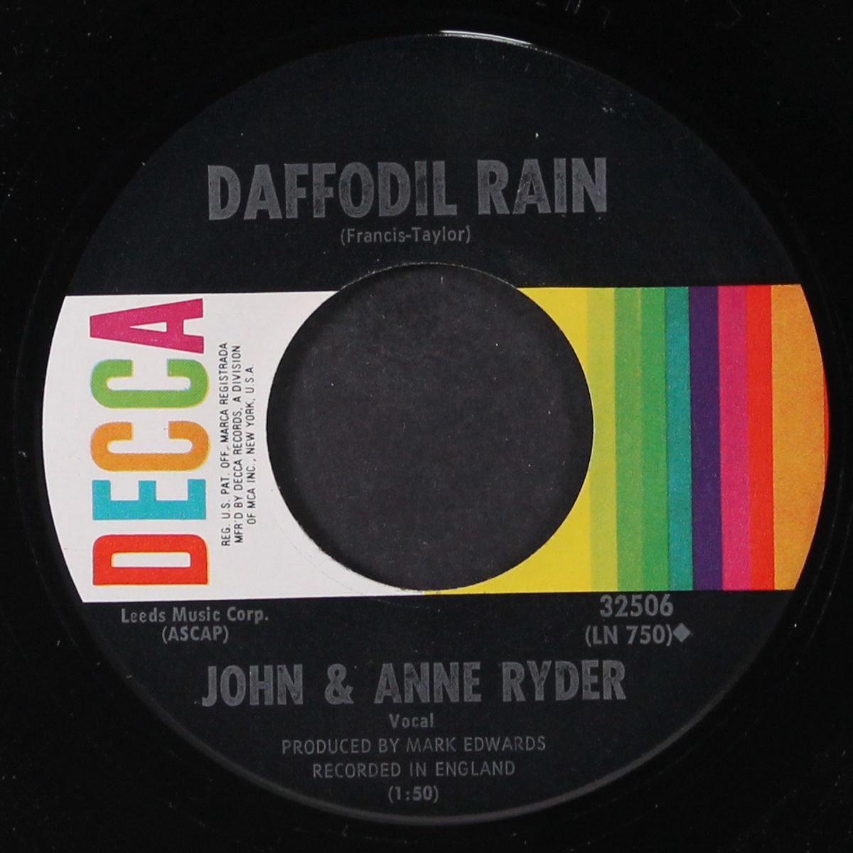 i still believe in tomorrow / daffodil rain by JOHN & ANNE RYDER