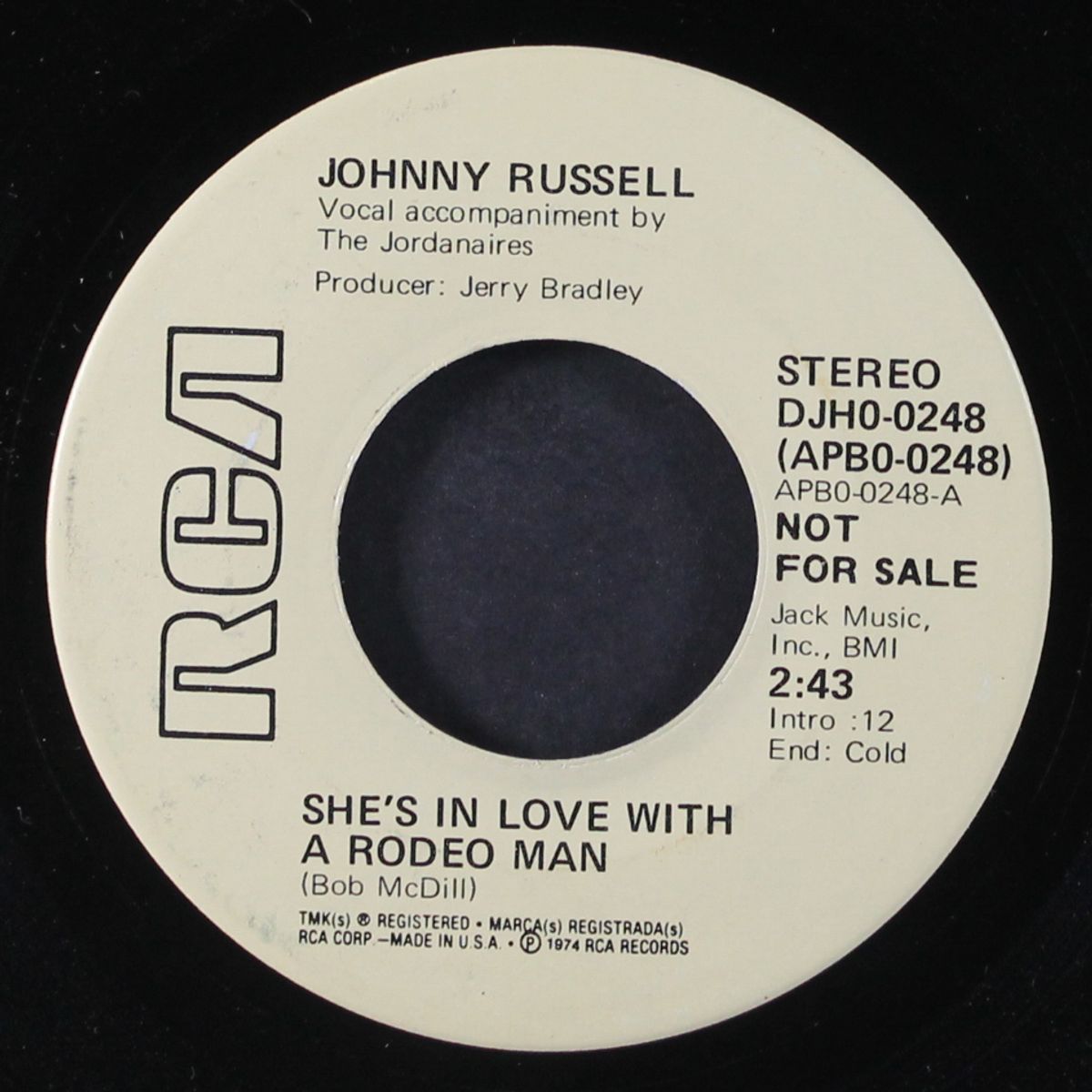 she's in love with a rodeo man / mono by JOHNNY RUSSELL