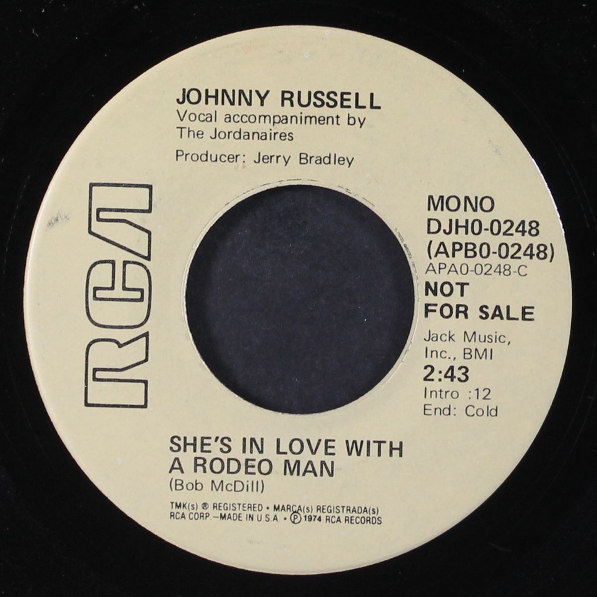she's in love with a rodeo man / mono by JOHNNY RUSSELL