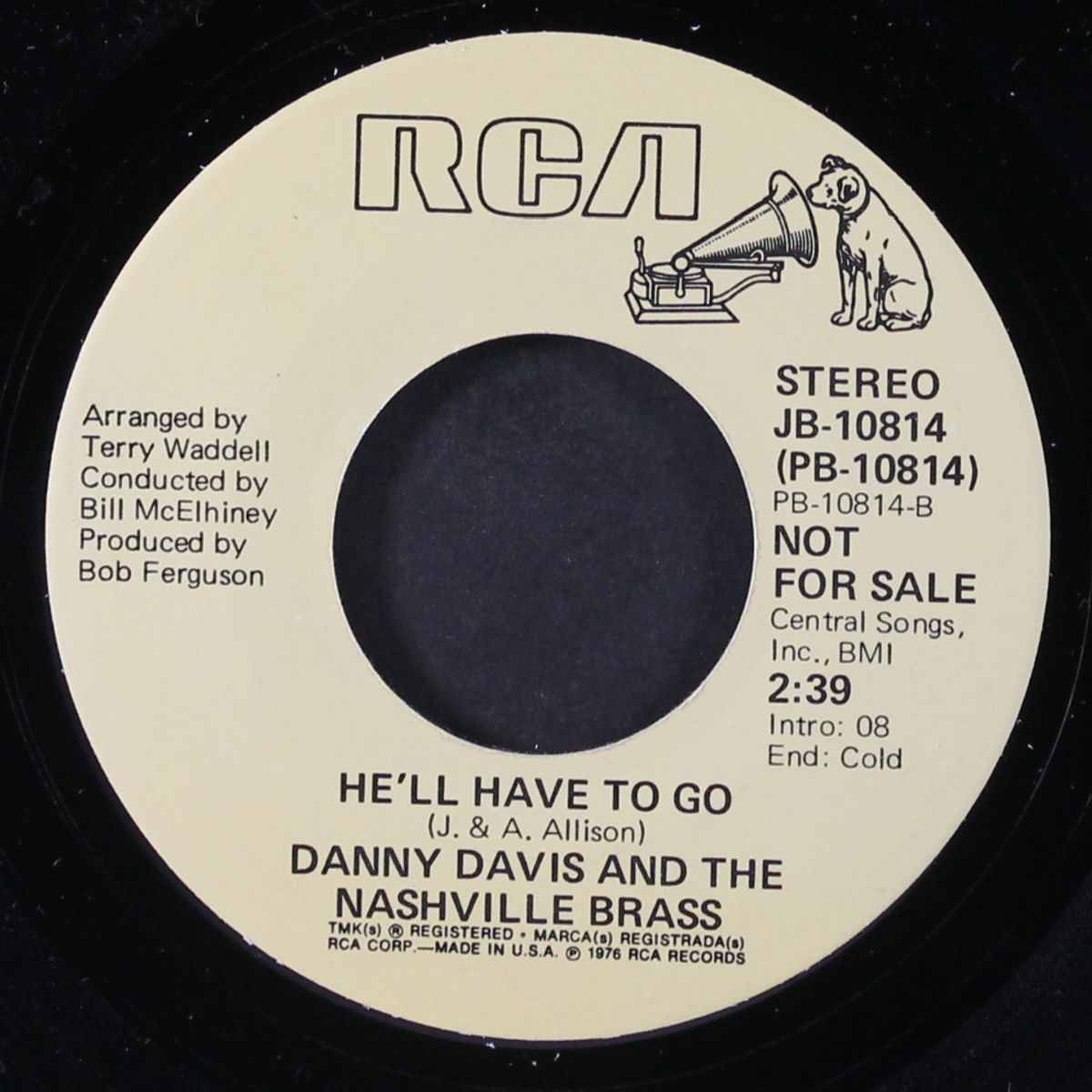 why don't you love me / he'll have to go by DANNY DAVIS & NASHVILLE BRASS