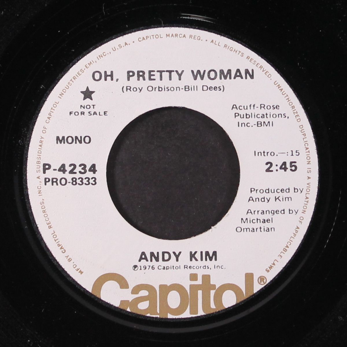 oh, pretty woman / mono by ANDY KIM
