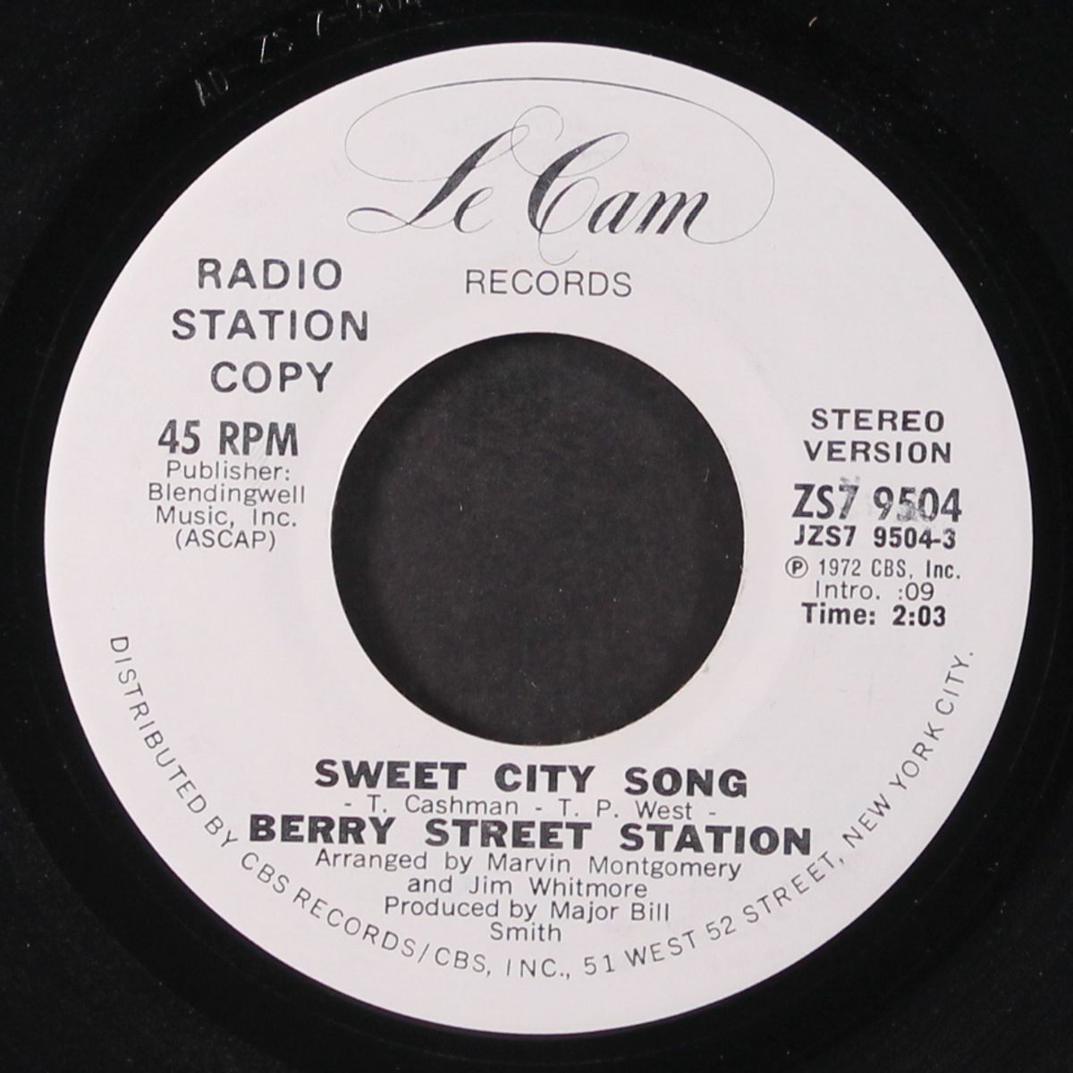 sweet city song / mono by BERRY STREET STATION