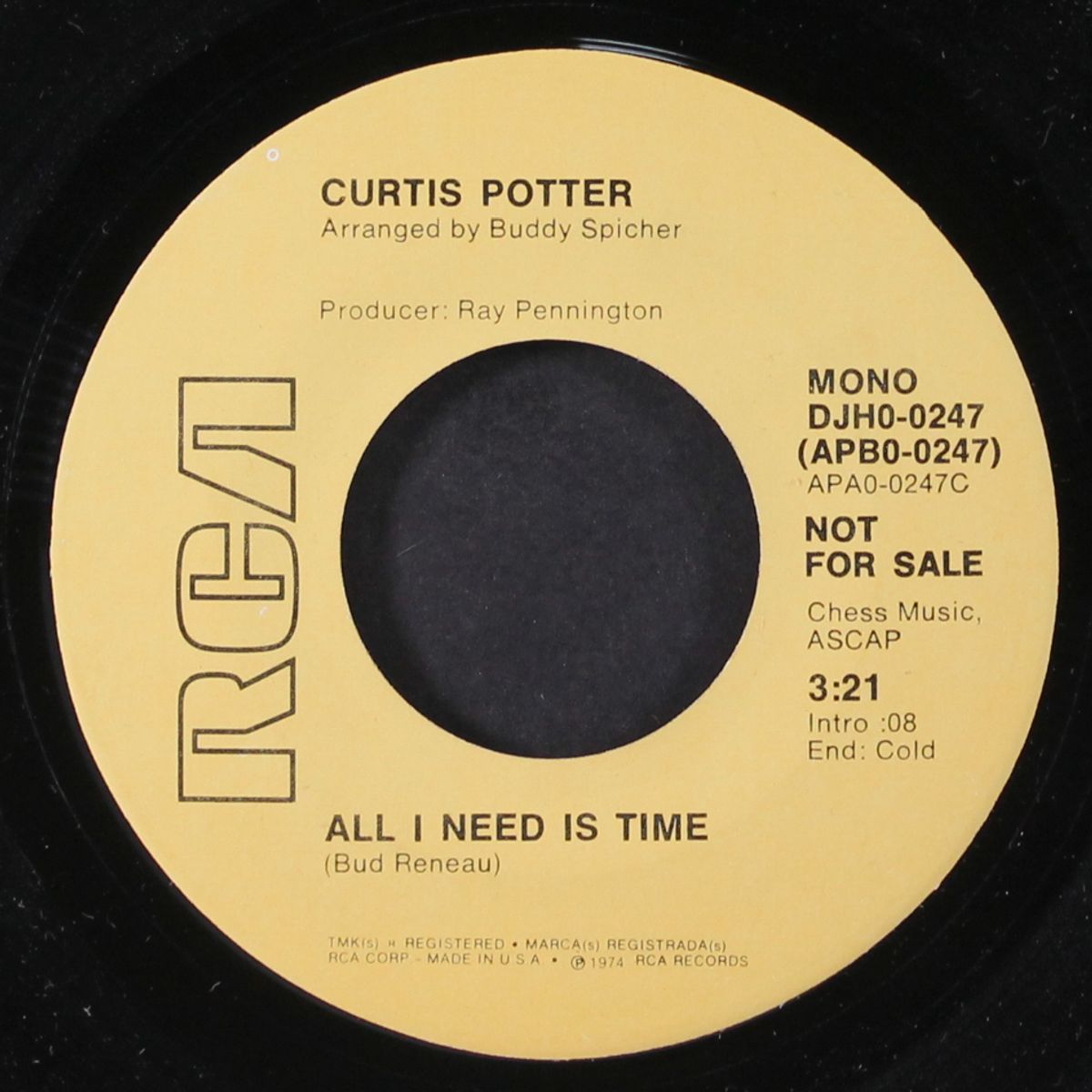 all i need is time / mono by CURTIS POTTER