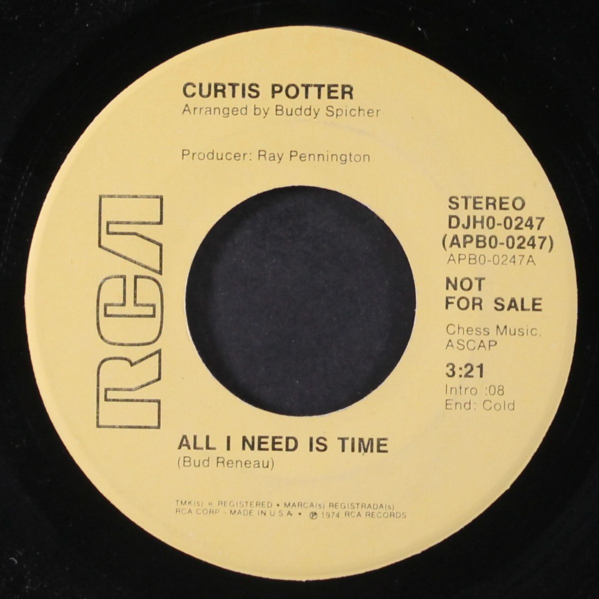 all i need is time / mono by CURTIS POTTER