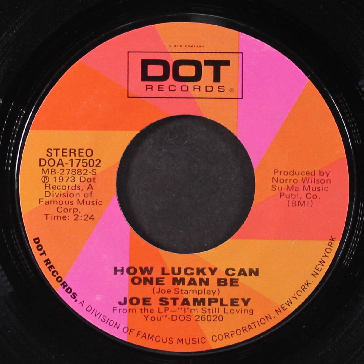 how lucky can one man be / can you imagine how i feel by JOE STAMPLEY