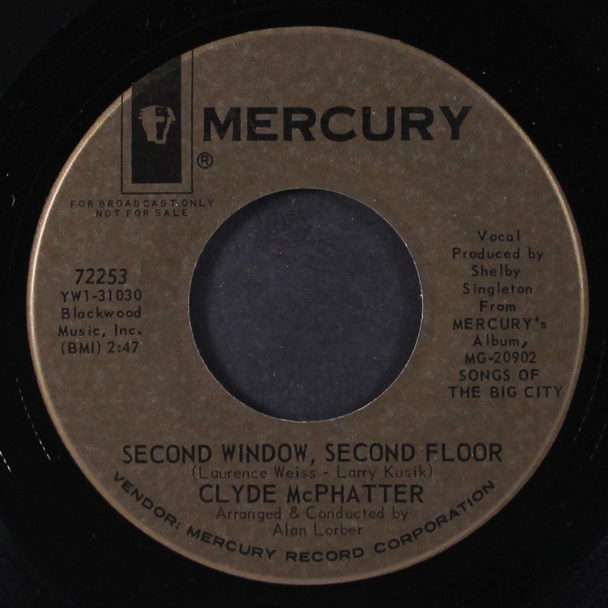 in my tenament / second window, second floor by CLYDE MCPHATTER
