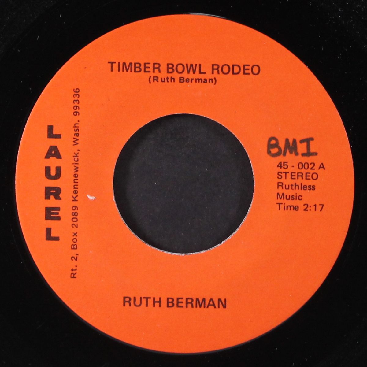 misery on my mind / timber bowl rodeo by RUTH BERMAN