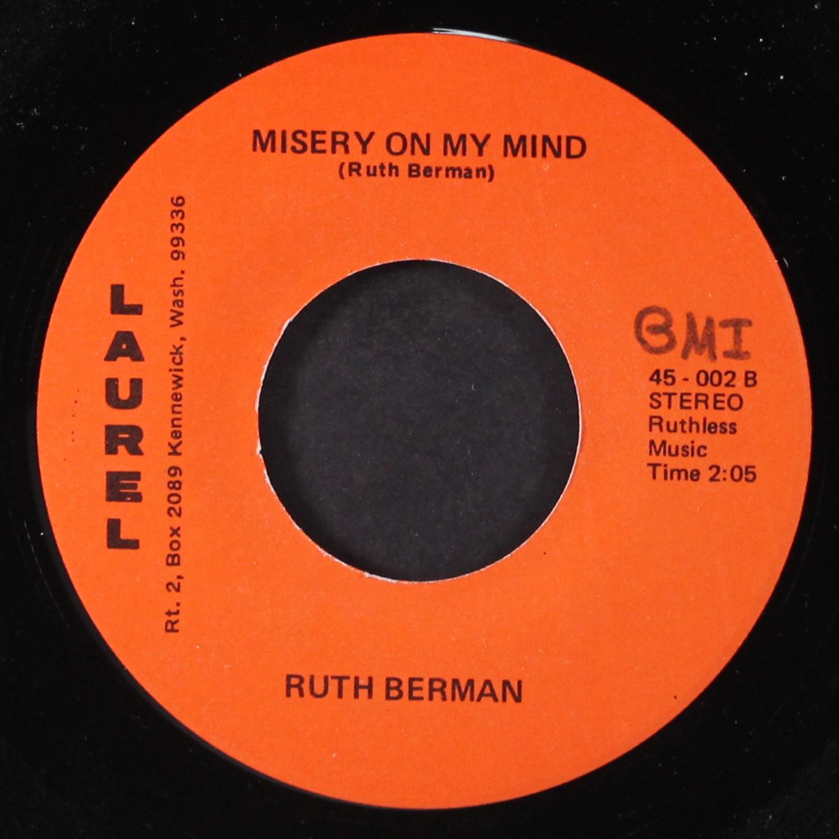 misery on my mind / timber bowl rodeo by RUTH BERMAN