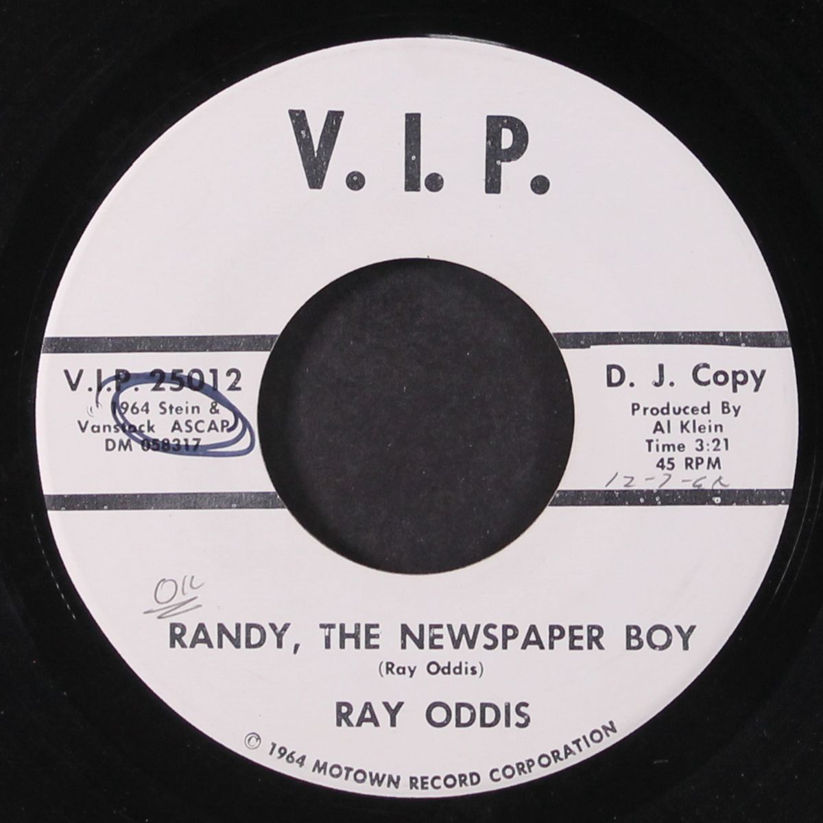 happy ghoul tide / randy, the newspaper boy by RAY ODDIS
