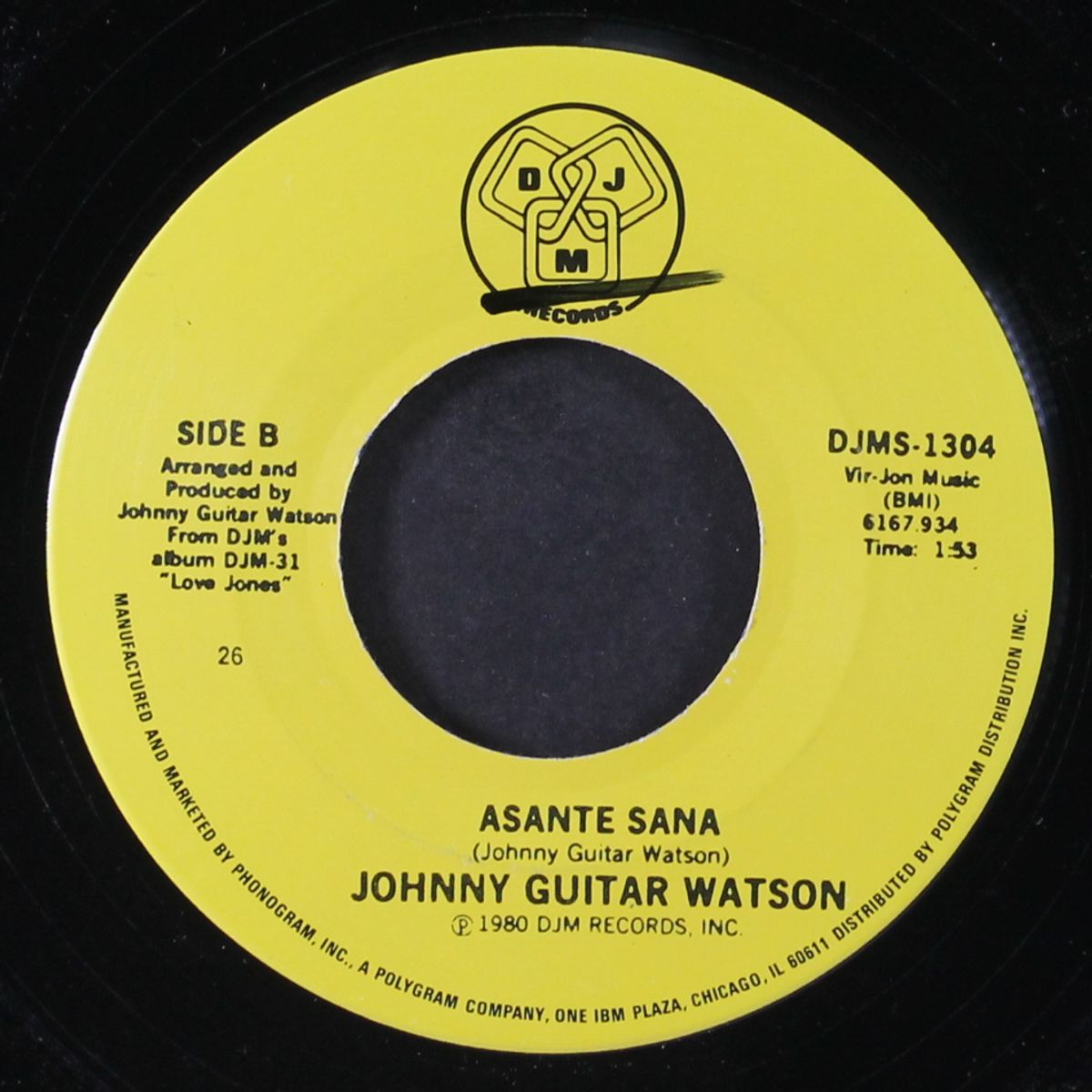 love jones / asante sana by JOHNNY GUITAR WATSON