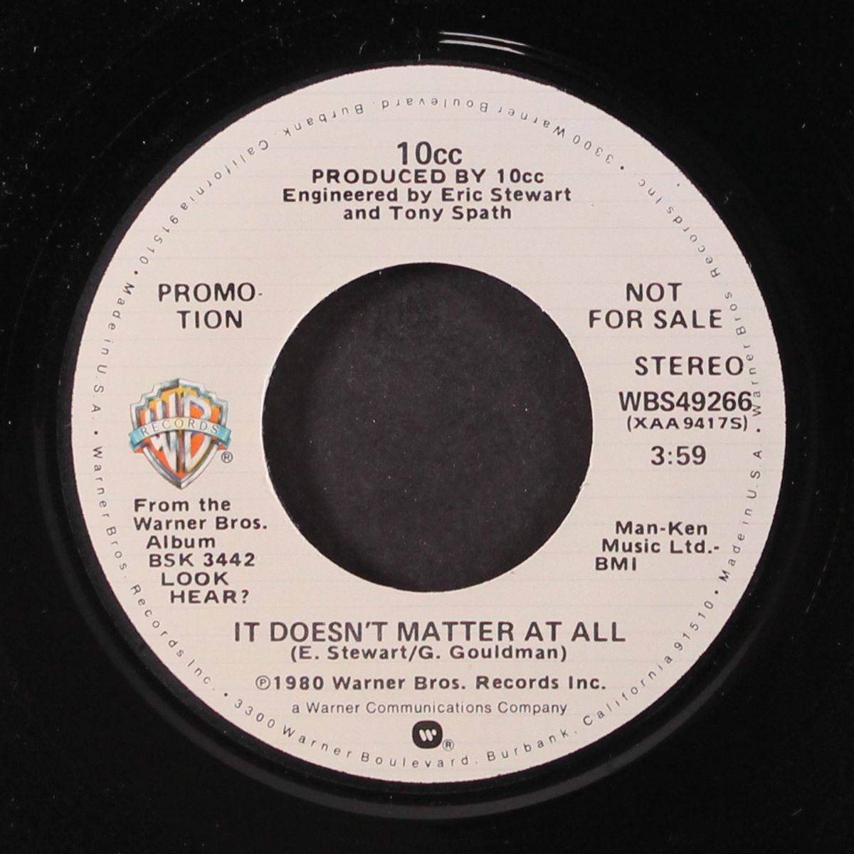 it doesn't matter at all / mono by 10 CC