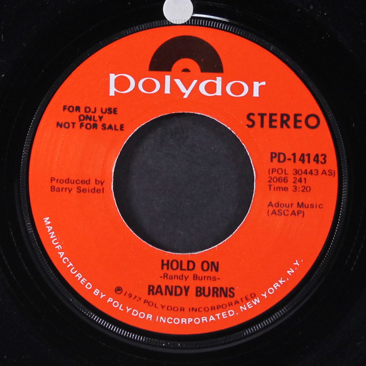 hold on / mono by RANDY BURNS