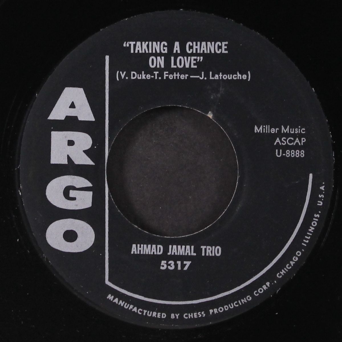 secret love / taking a chance on love by AHMAD JAMAL TRIO