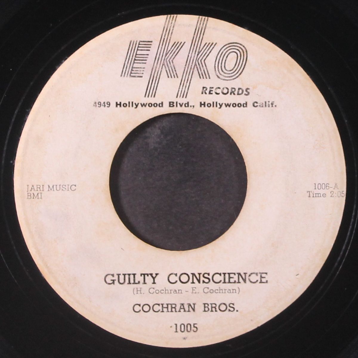 your tomorrows never come / guilty conscience by COCHRAN BROTHERS