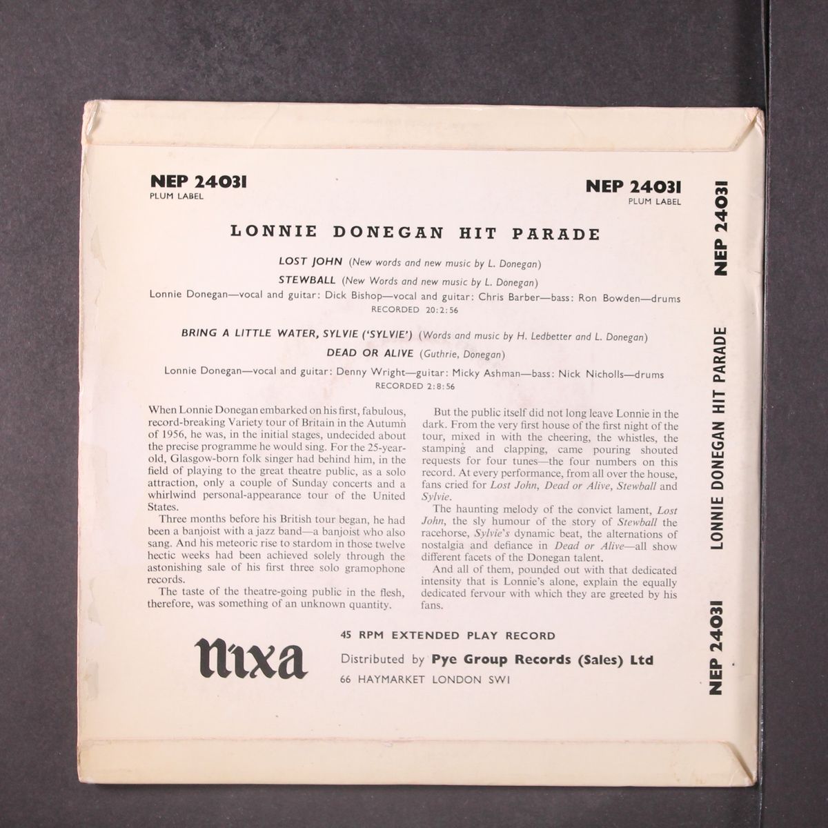 lonnie donegan hit parade by LONNIE DONEGAN