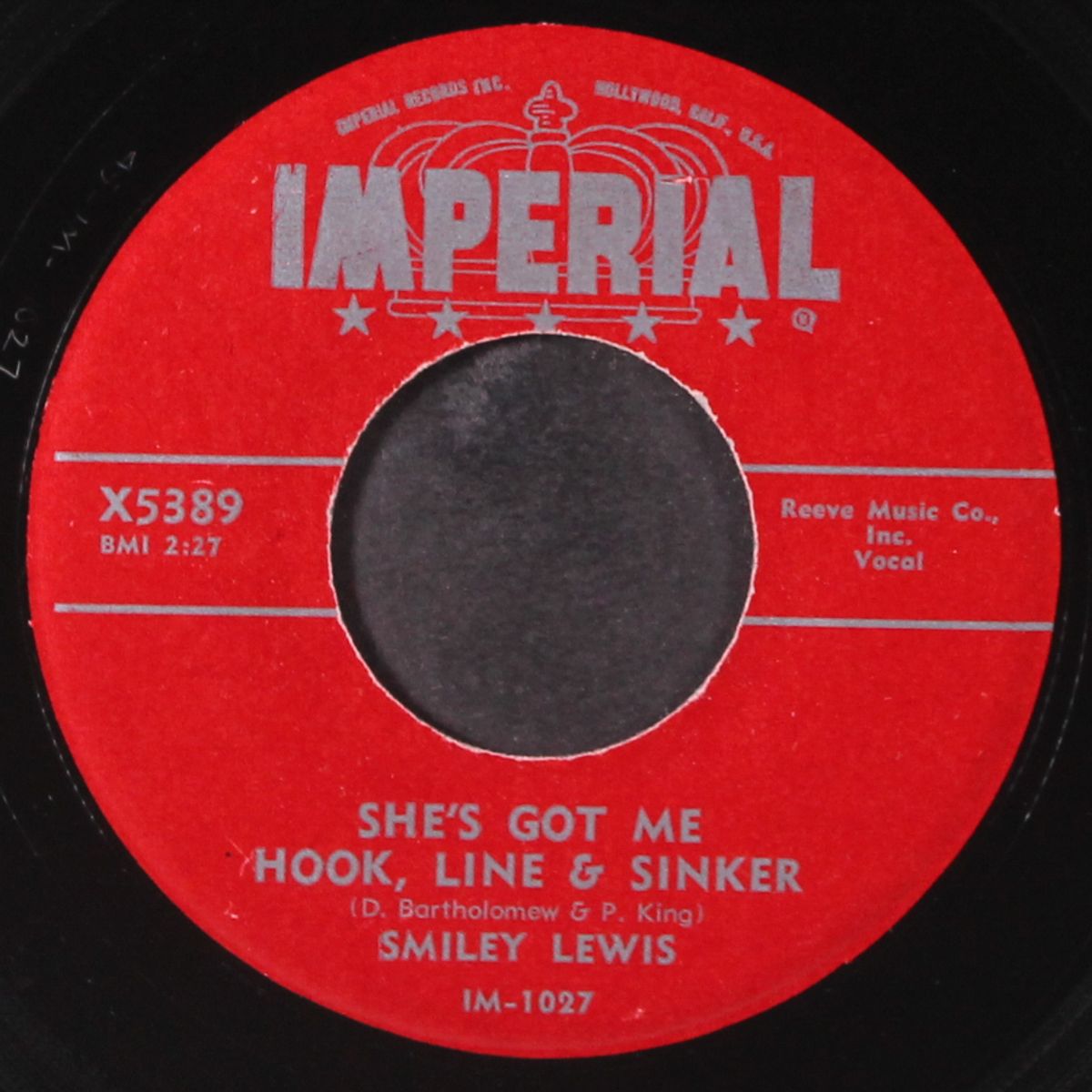 she's got me hook, line & sinker / please listen to me by SMILEY LEWIS