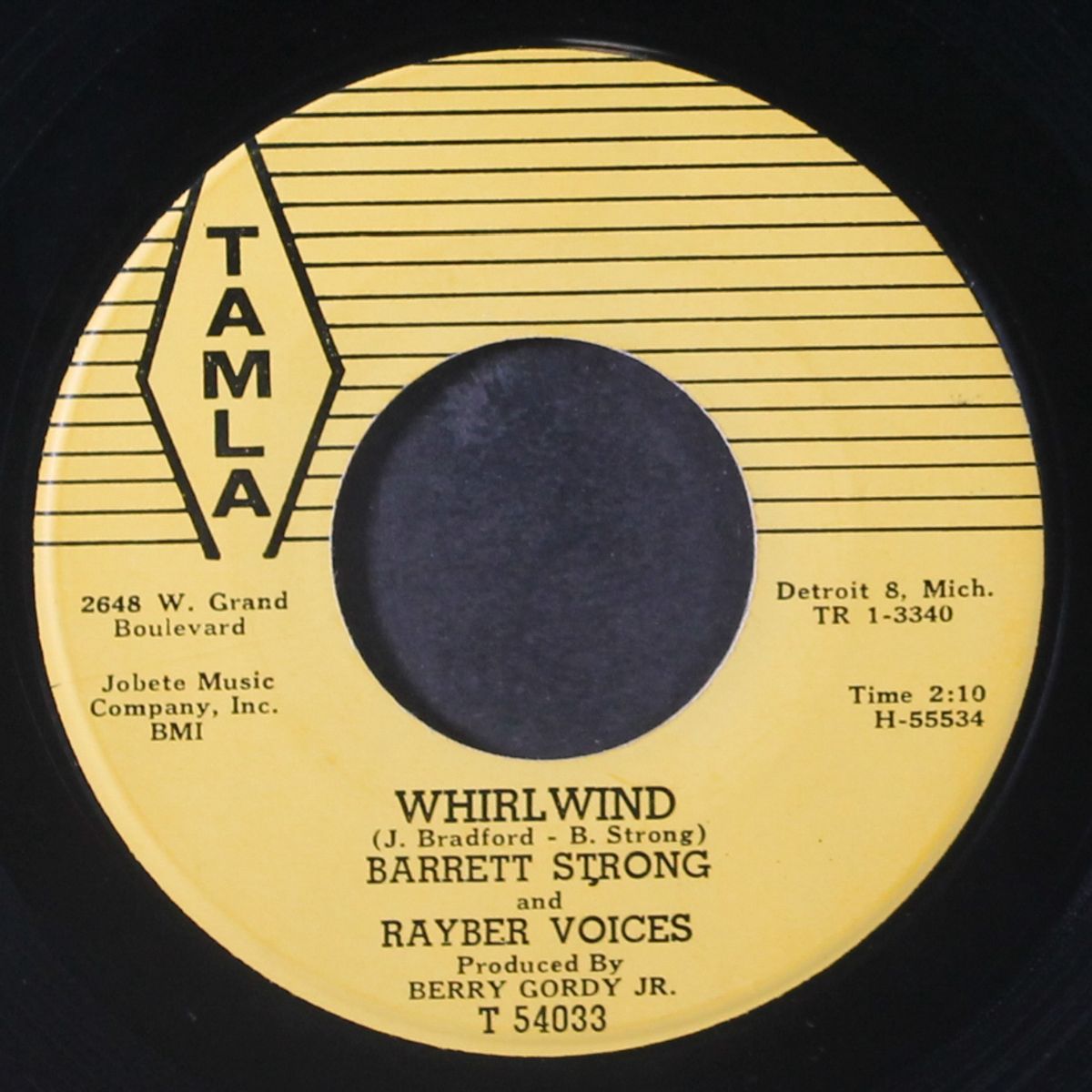 i'm gonna cry / whirlwind by BARRETT STRONG & RAYBER VOICES