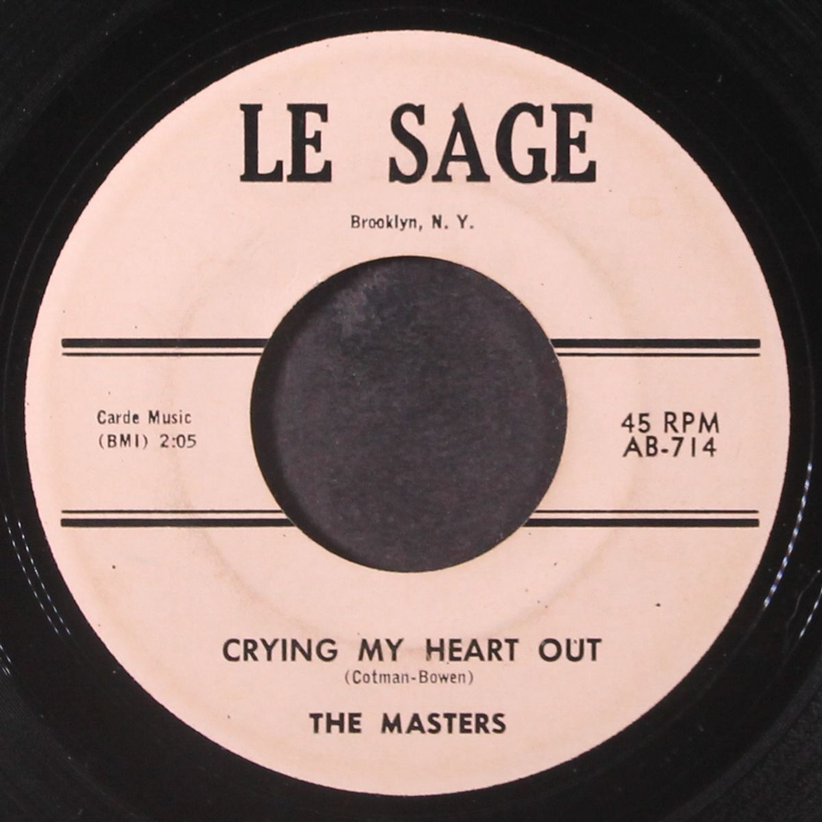 crying my heart out / i'm searching by MASTERS