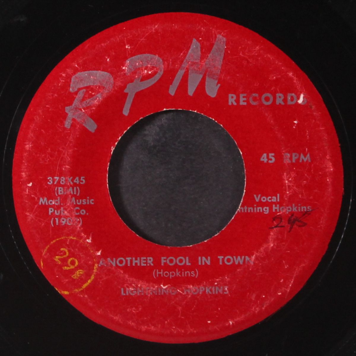 another fool in town / candy kitchen by LIGHTNING HOPKINS