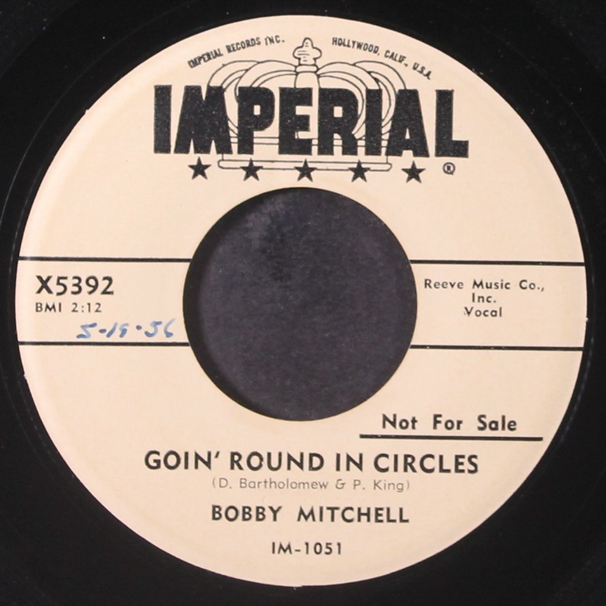i try so hard / goin' round in circles by BOBBY MITCHELL