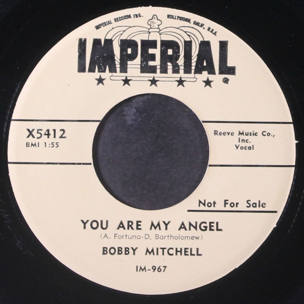 you are my angel / i've got my fingers crossed by BOBBY MITCHELL