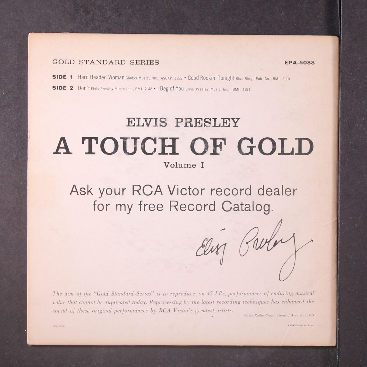 a touch of gold by ELVIS PRESLEY
