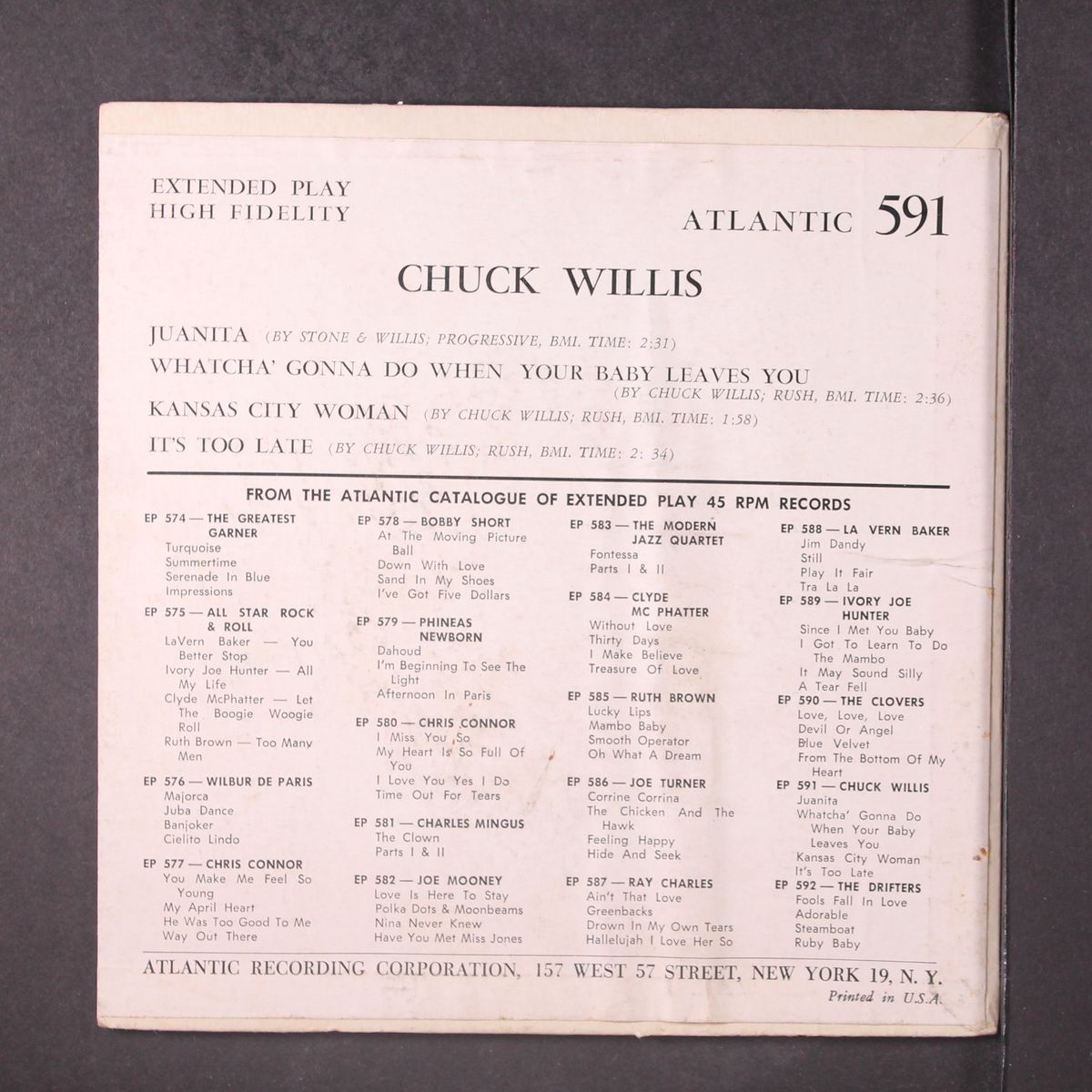 chuck willis by CHUCK WILLIS