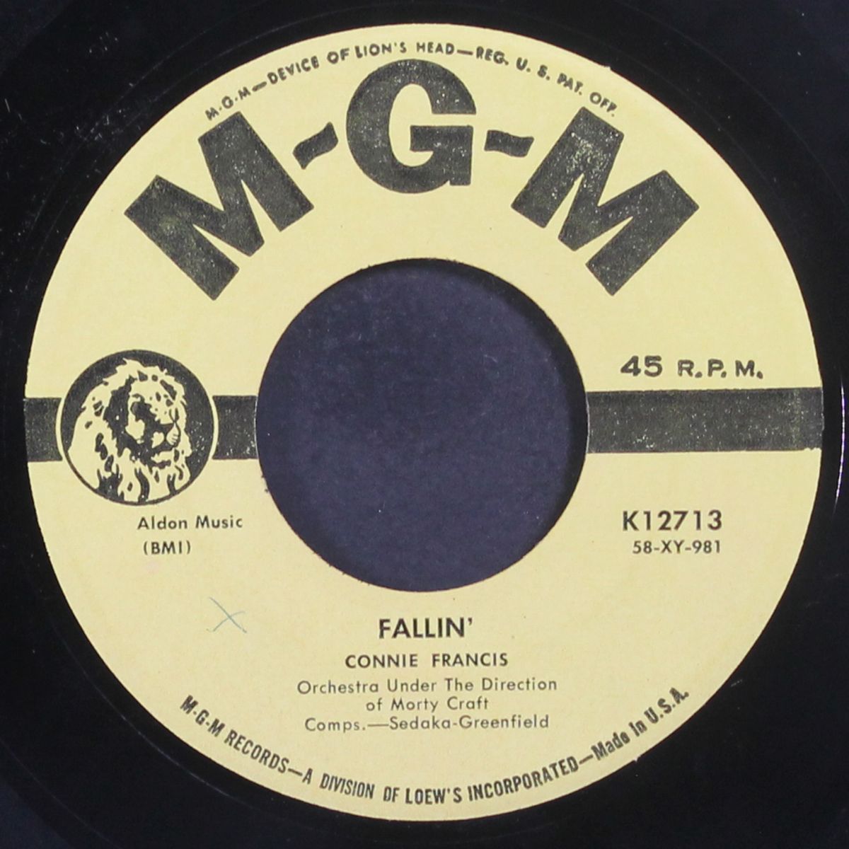 fallin' by CONNIE FRANCIS