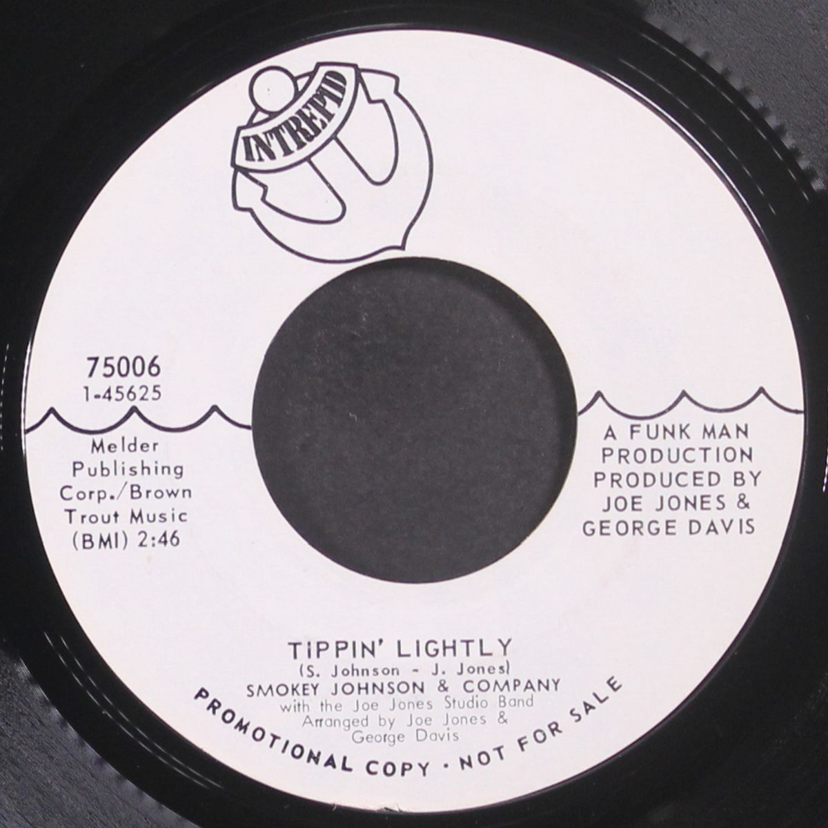 the funkie moon / tippin' lightly by SMOKEY JOHNSON & CO.