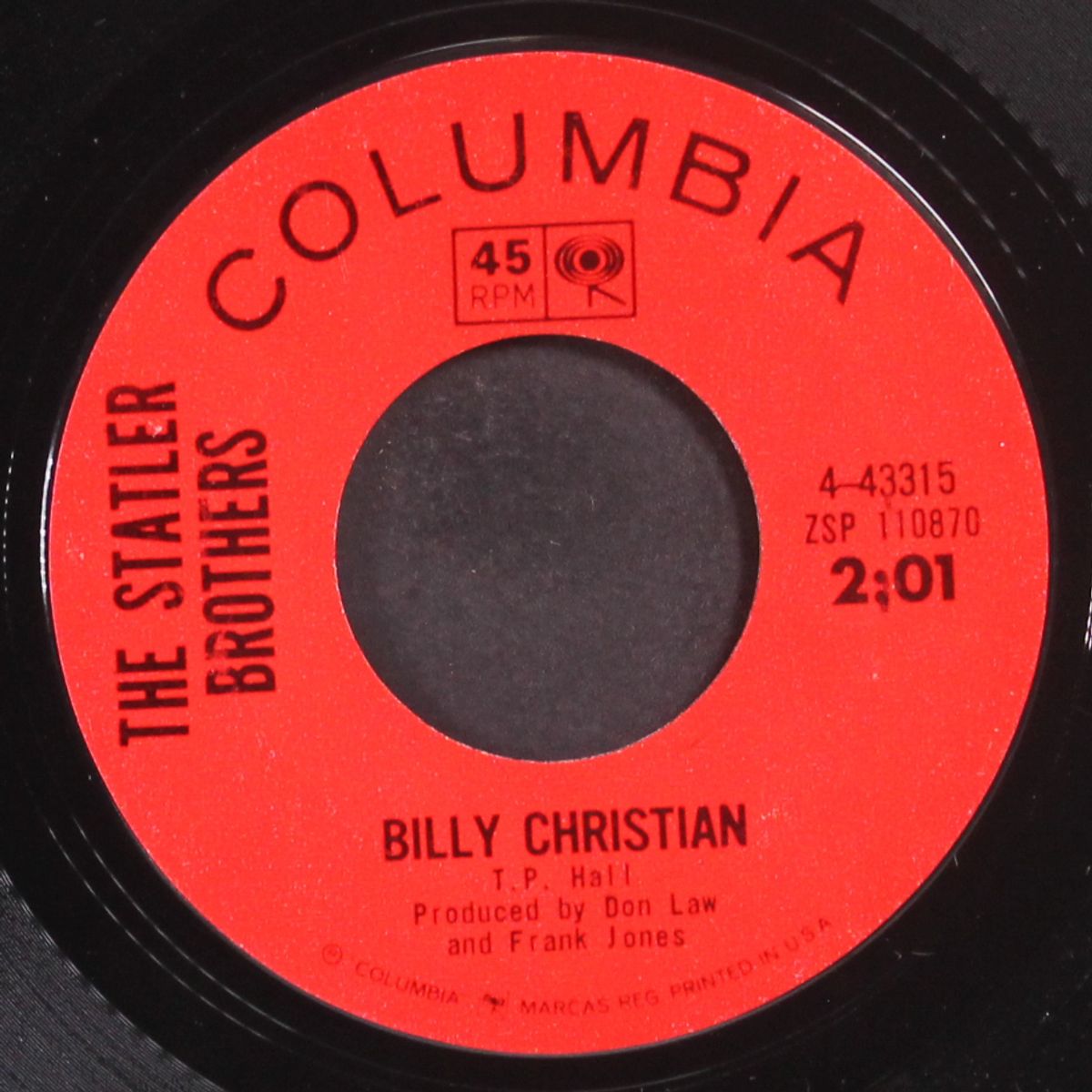 flowers on the wall / billy christian by STATLER BROTHERS