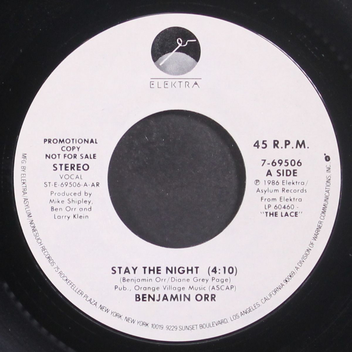 stay the night by BENJAMIN ORR