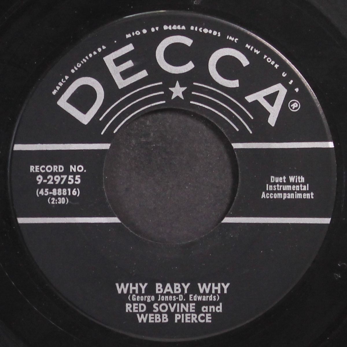 why baby why by RED SOVINE