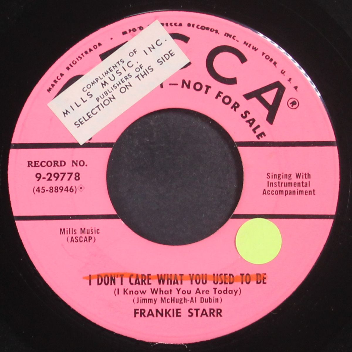 that's the way the big ball bounces by FRANKIE STARR