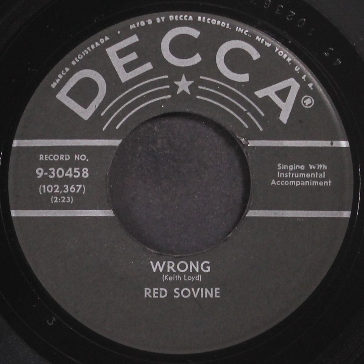 wrong by RED SOVINE