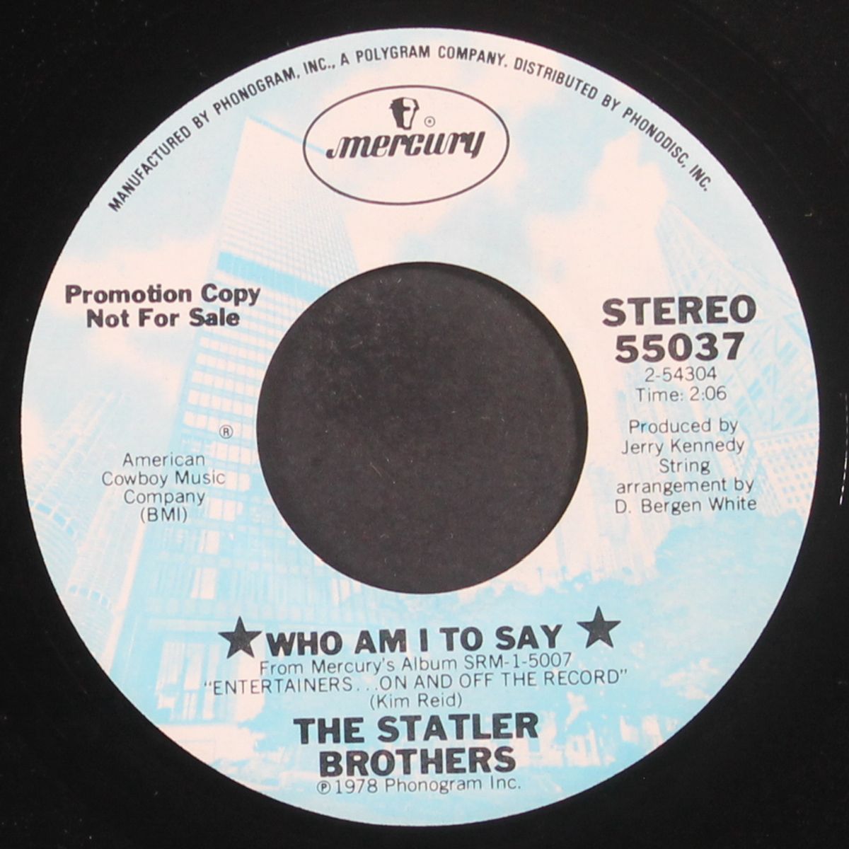 who am i to say / same by STATLER BROTHERS
