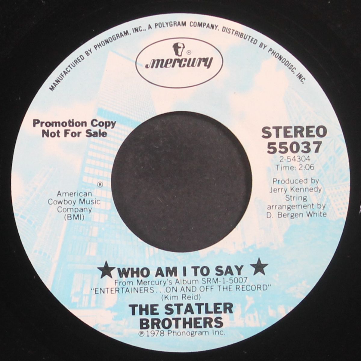 who am i to say / same by STATLER BROTHERS