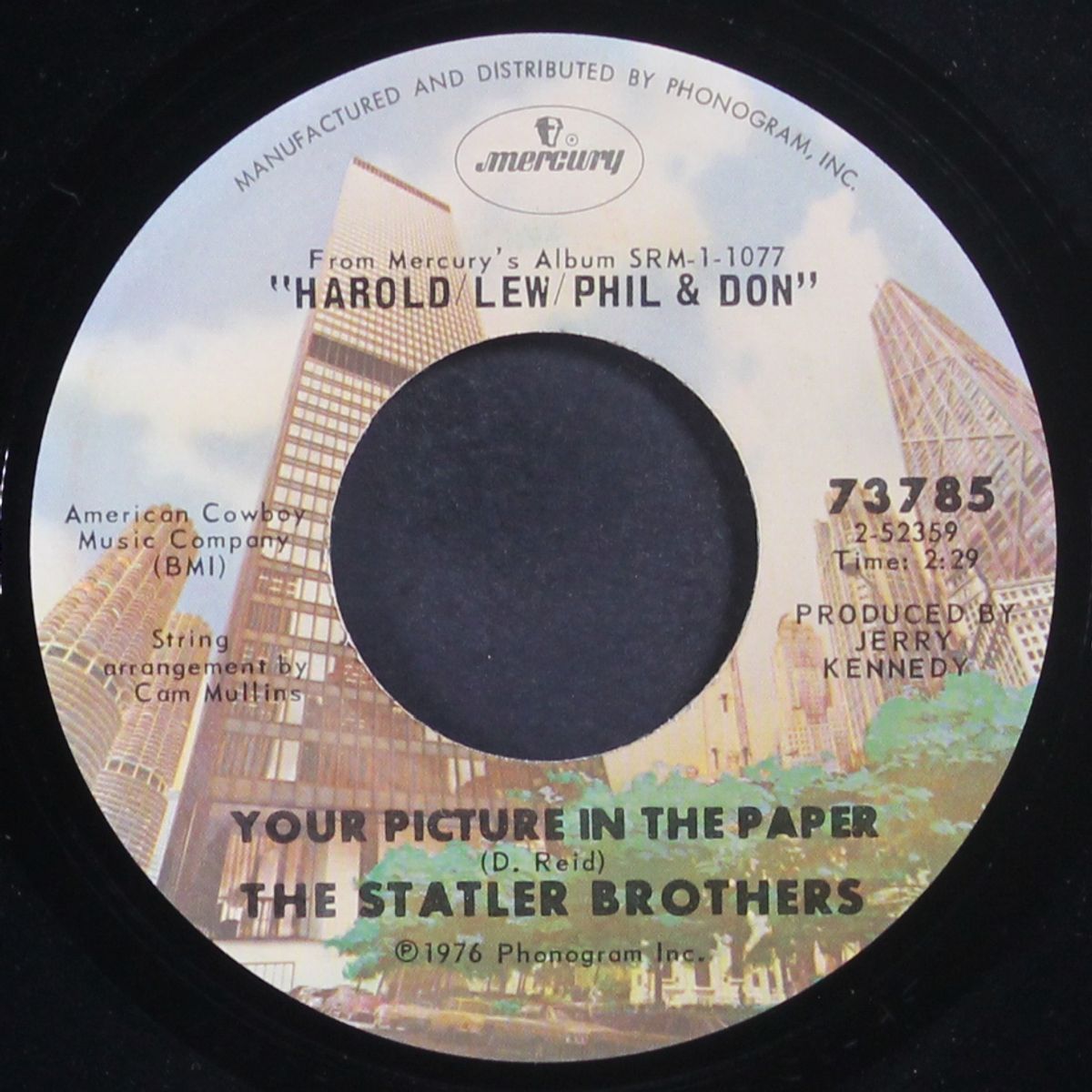your picture in the paper by STATLER BROTHERS
