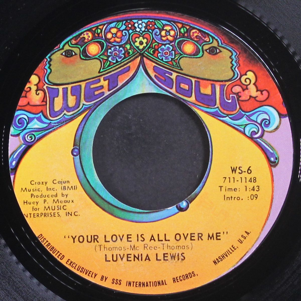 your love is all over me / our love is not for three by LUVENIA LEWIS