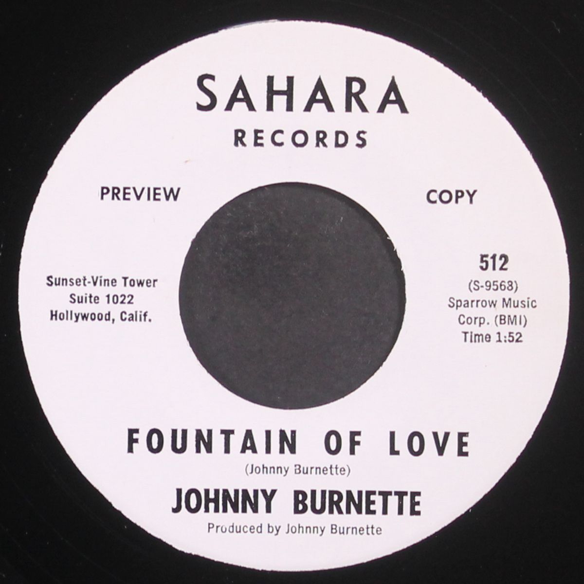 what a summer day / fountain of love by JOHNNY BURNETTE