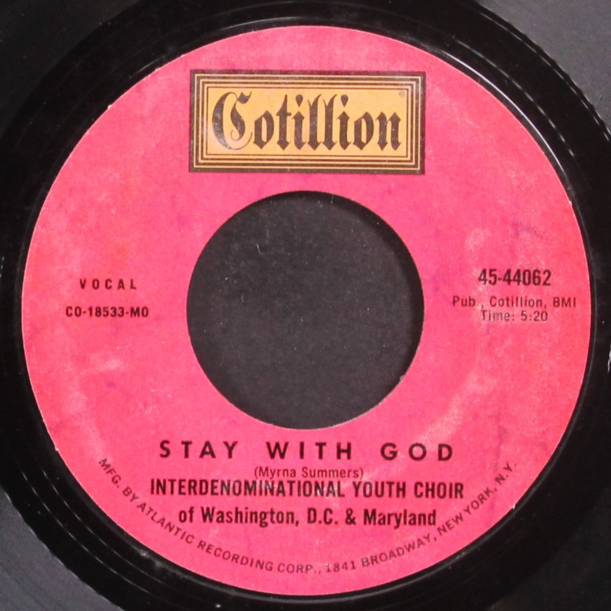 god gave me a song / stay with god by INTERDENOMINATIONAL YOUTH CHOIR