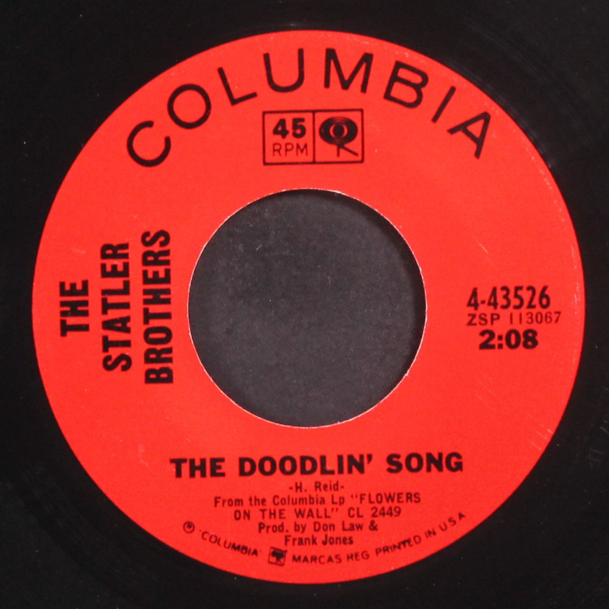 the doodlin' song by STATLER BROTHERS