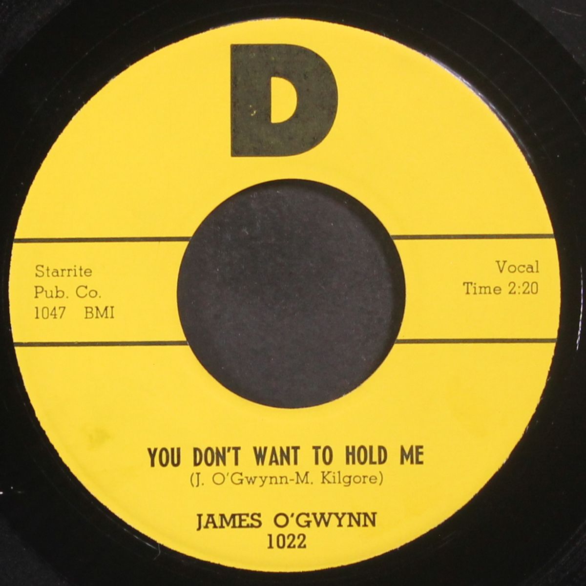 blue memories / you don't want to hold me by JAMES O'GWYNN